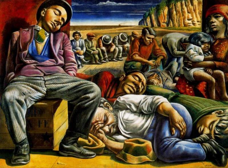 antonio-berni-desocupados-1934 Antonio Berni pintar el Pueblo